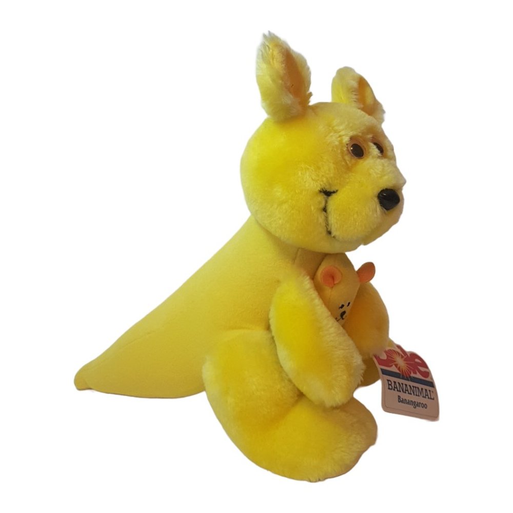 Vintage 1980s DOLE Bananimal Banangaroo Plush Stuffed Animal Promotional Item